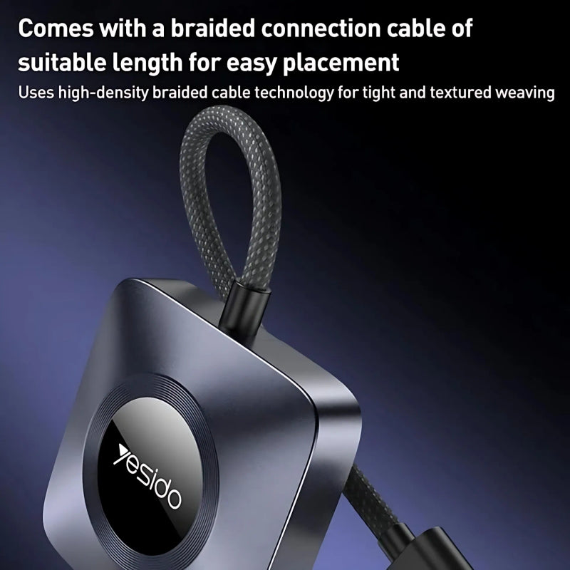 Yesido KM23 Wireless CarPlay Adapter – Plug and Play Convenience
