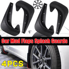 Universal Car Mud Guards – Flexible And Durable Mud Flaps for All Sedan Car 4 pcs Set