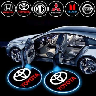 Car Door Logo Projection Light – LED Wireless Door Shadow Light (2 Pcs, Batteries Included)