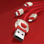 Car Multi Charging Cable Baseus 3 in 1 Data Cable Car Home And Office