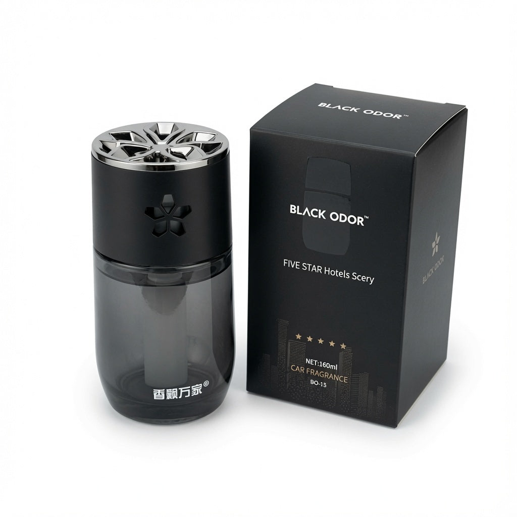 Black Odor Scent 160 ML Luxurious Five-Star Hotel Fragrance for Your Car, Home, and Office