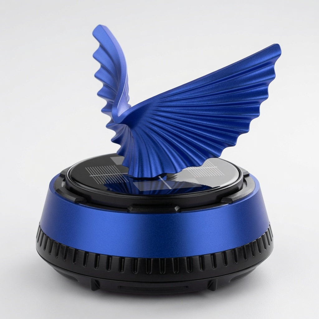 Rotable Eagle Wings Car Dashboard Showpiece with Perfume | Powered by In-Built Solar System