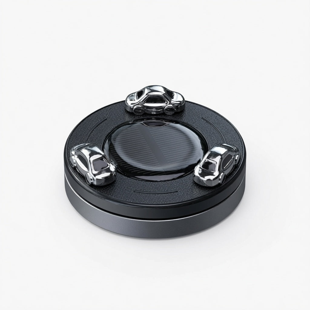 Rotating Car Air Freshener – Solar Powered Stylish Dashboard Showpiece with Long Lasting Fragrance