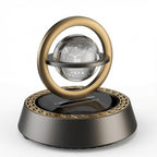 Rotating Crystal Ball Car Perfume Showpiece – Solar-Powered Interplanetary Dashboard Design