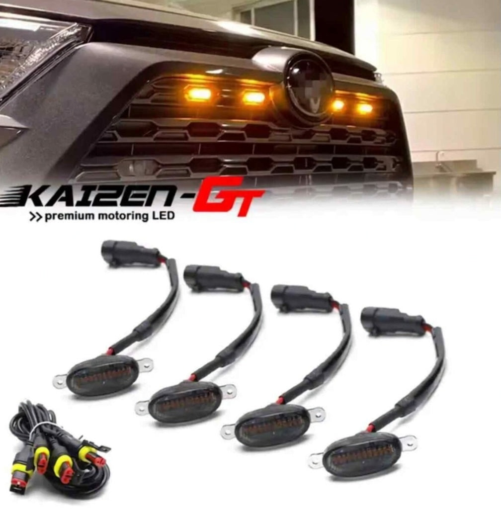Universal Car led Grill Light Smoked Color