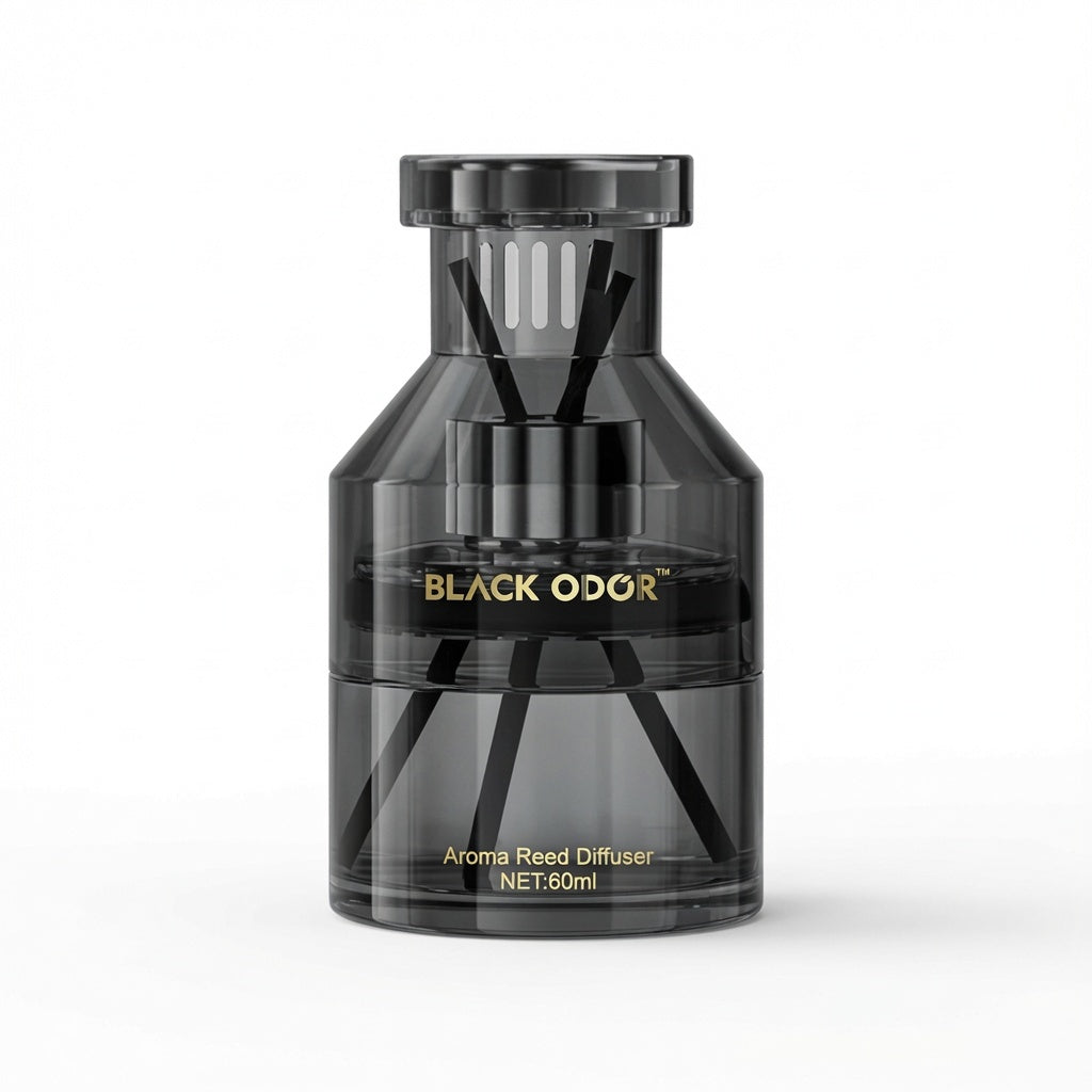 Black Odor 5-Star Hotel Fragrance Reed Diffuser – Luxurious Scent for Car, Office & Home