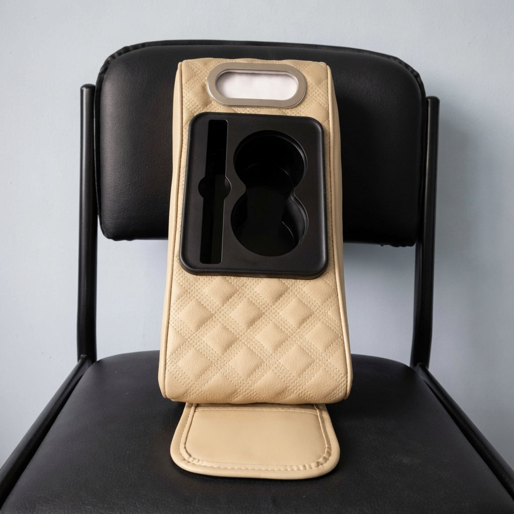 Compact Car Console Armrest Organizer for Allion, Premio, Axio & Sedan Cars | Multifunctional Armrest Cushion