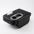 Multifunctional Car Center Console Armrest Tissue Box with Cup Holder – Premium Car Organizer