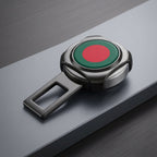 Car Seat Belt Silencer Clip with Bangladesh Flag – Universal Alarm Stopper Buckle