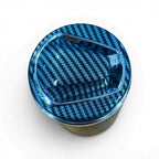 Carbon Car Ashtray Holder with Blue LED Light – Keep Your Car Clean and Odor-Free G-1