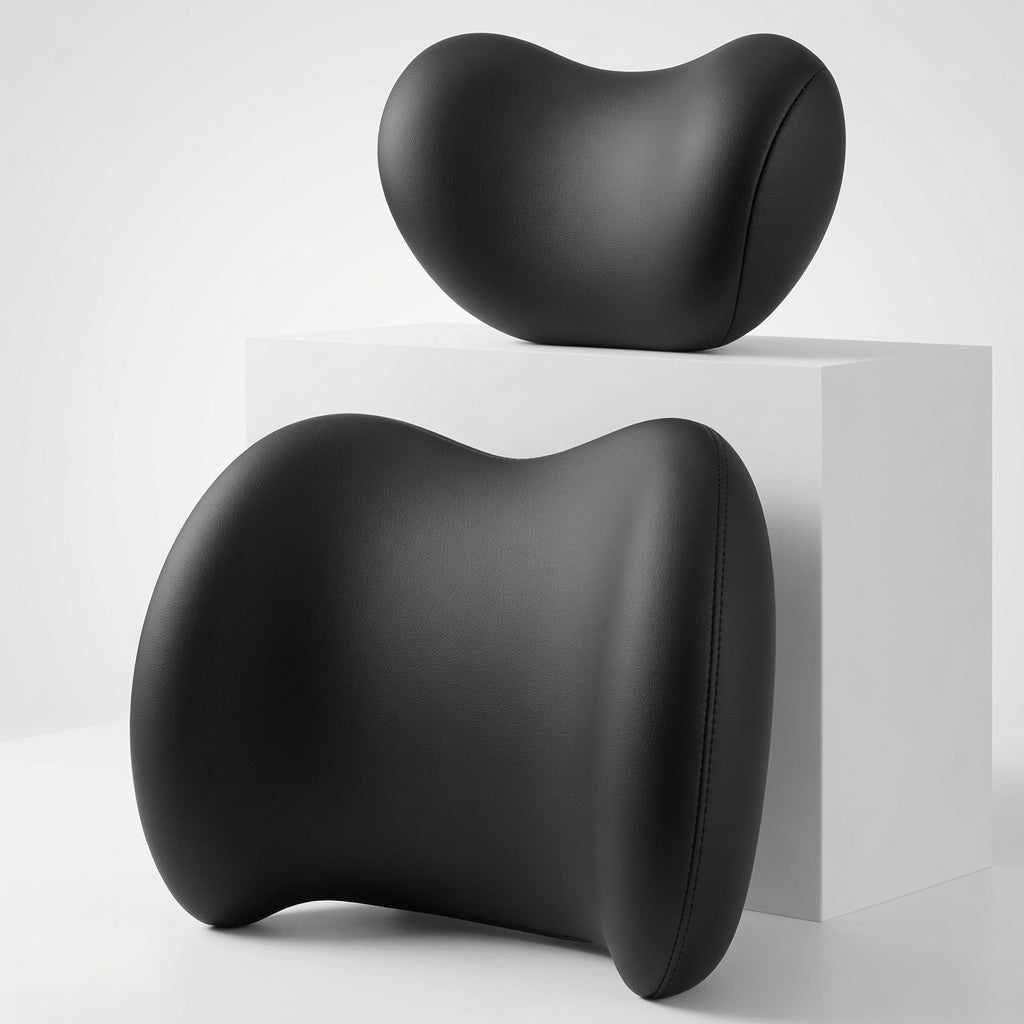Car Neck and Back Support Pillow Set Memory Foam – Drive in Ultimate Comfort