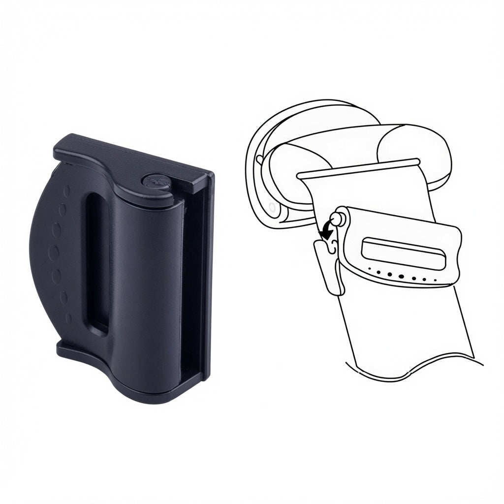 Car Safety Belt Clip (2 Pcs) – Elastic Anti-Stripping Seatbelt Stopper for Hard Brake & Sudden Stops