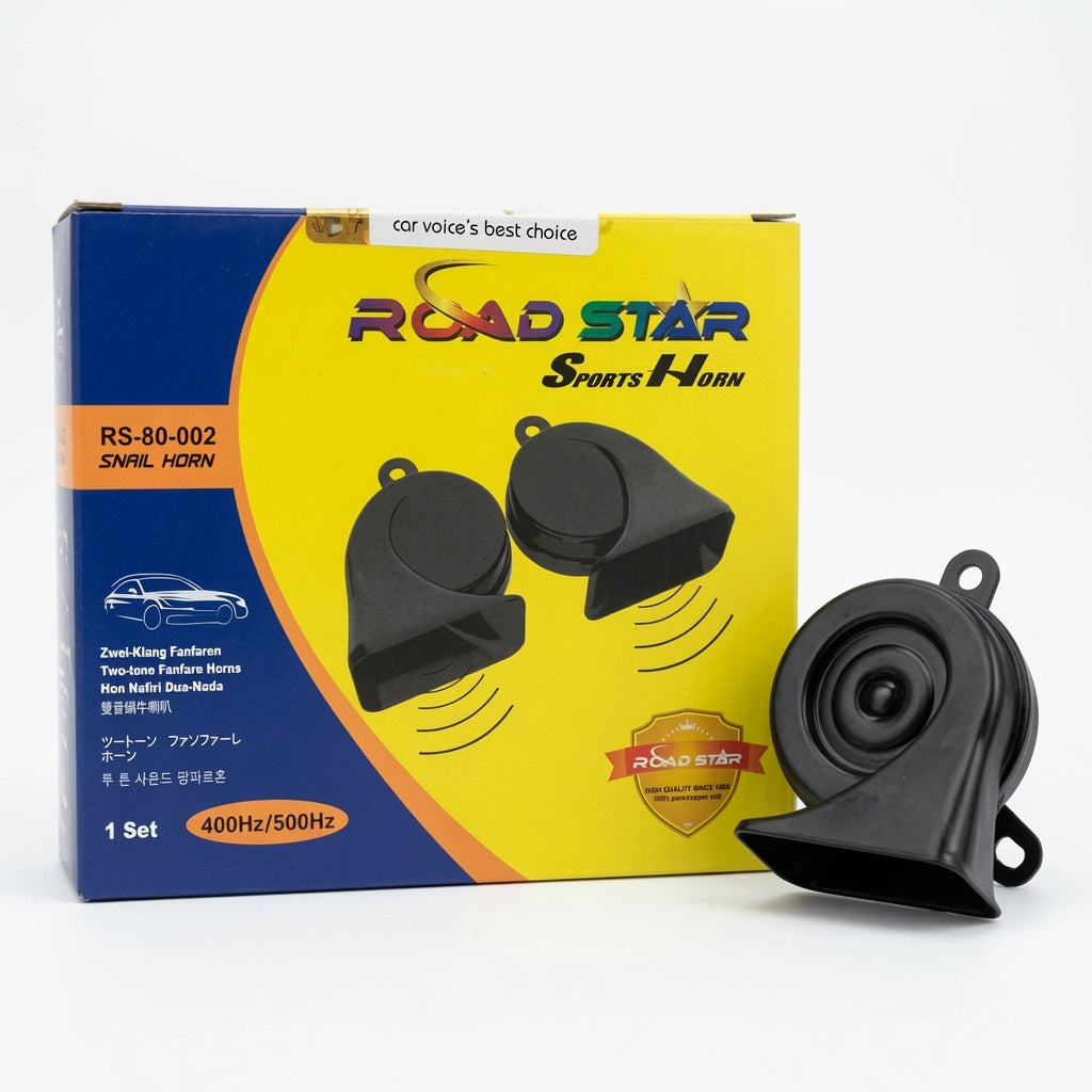 12V Road Star Sports Horn-Premium Car Horn for Loud and Clear Alerts