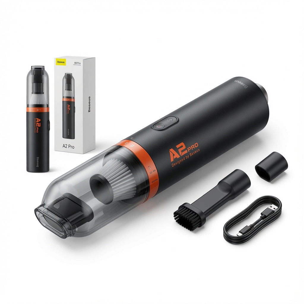 Baseus Vacuum Cleaner A2 Pro: Powerful, Portable, and Efficient Cleaning Solution For Car And Home