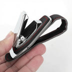 Luxury Car Sunglass Holder for Sun Visor – High Quality Leather with Nickel, Stylish and Durable Storage Solution
