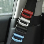 Car Safety Belt Clip (2 Pcs) – Elastic Anti-Stripping Seatbelt Stopper for Hard Brake & Sudden Stops