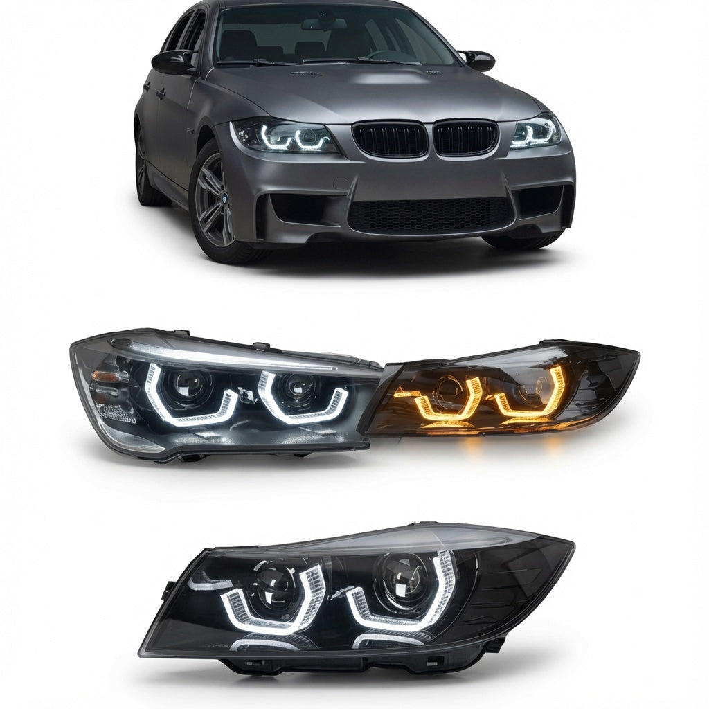 3″ 5D Crystal WRGB LED Angel Eyes For Car Headlight