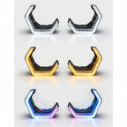 3″ 5D Crystal WRGB LED Angel Eyes For Car Headlight