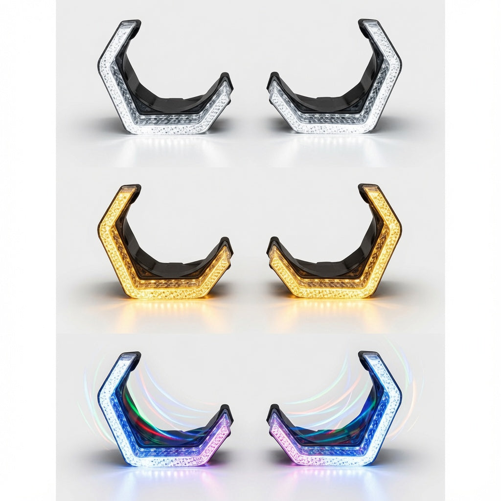 3″ 5D Crystal WRGB LED Angel Eyes For Car Headlight