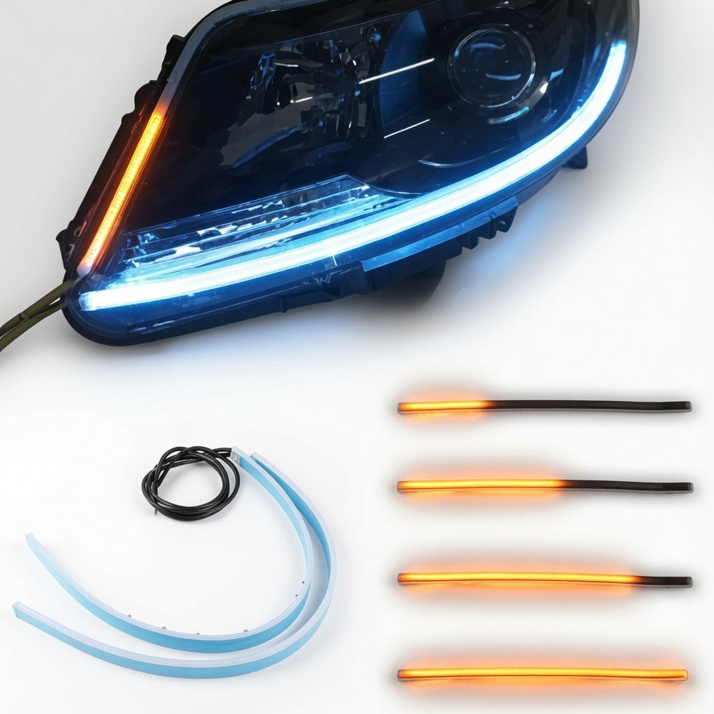 Car Led Headlight DRL Tube Light