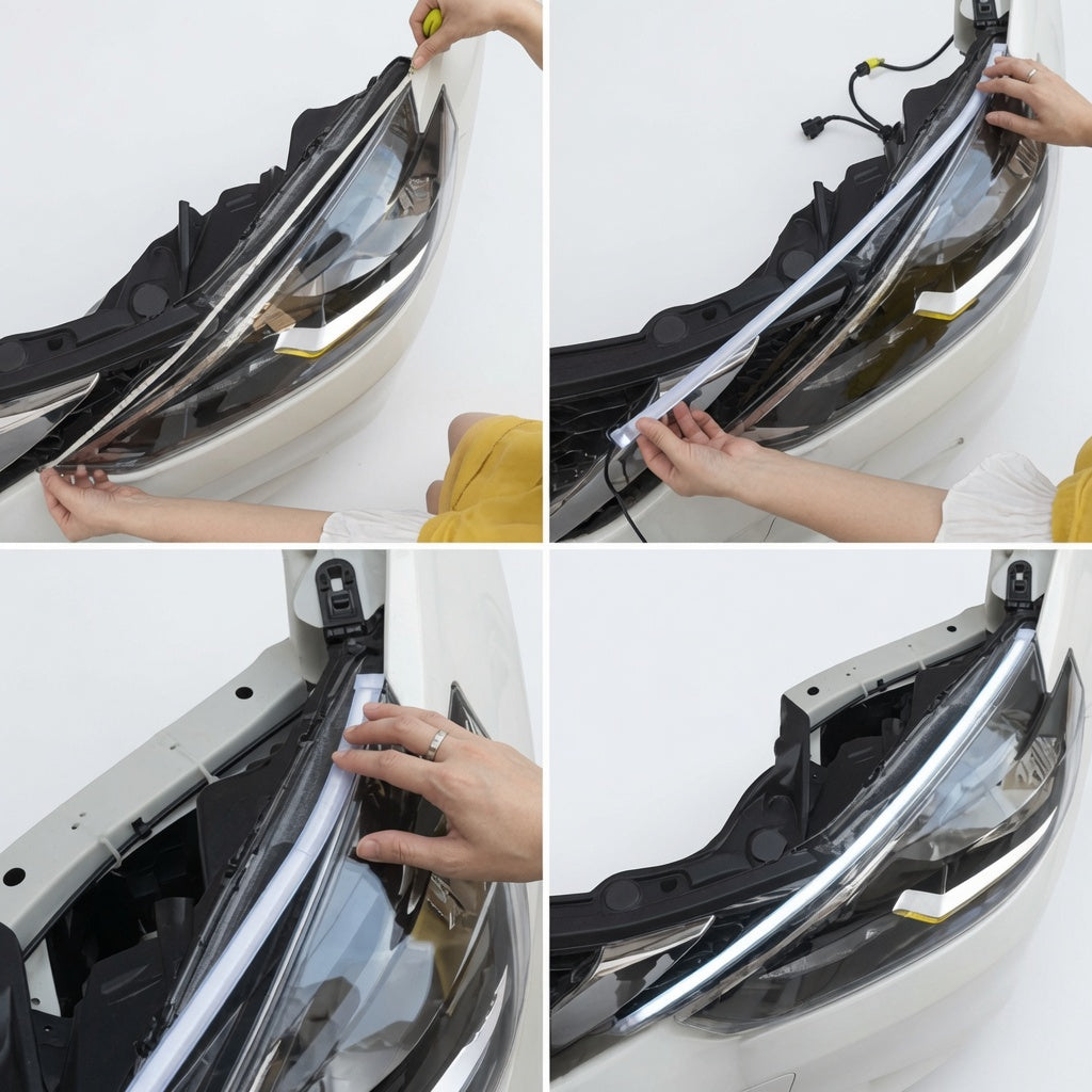 Car Led Headlight DRL Tube Light
