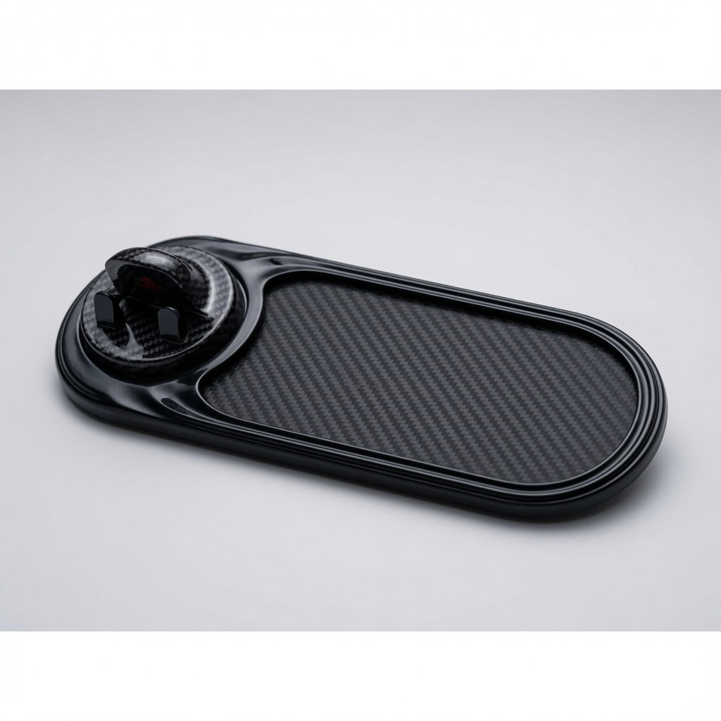 Carbon Car Deshboard Mobile mat white car Holder