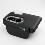 Multifunctional Car Center Console Armrest Tissue Box with Cup Holder – Premium Car Organizer
