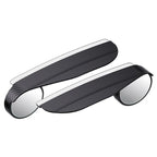 2Pcs Universal Car Rearview Sun Visor Rain Eyebrow Blind Spot Mirror Round Parking Mirror 360 Degree
