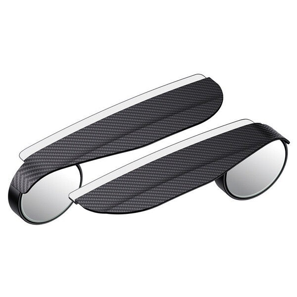 2Pcs Universal Car Rearview Sun Visor Rain Eyebrow Blind Spot Mirror Round Parking Mirror 360 Degree