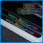 Car Reflective Door Sill Protector | Car Anti-Scratch Nickle Stickers 4Pcs Set